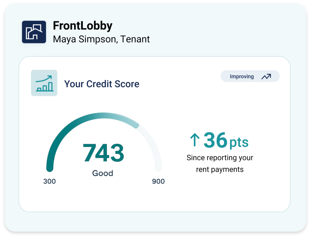 Credit Score Increase for Tenant