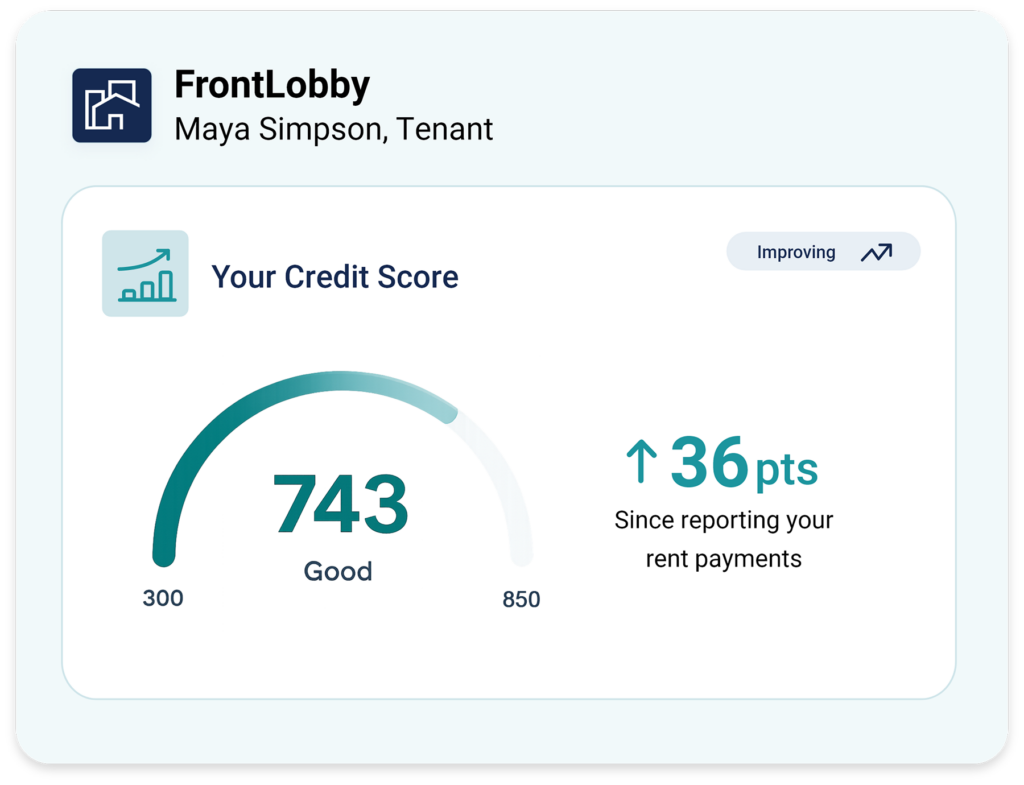 Credit Score Increase for US Tenant