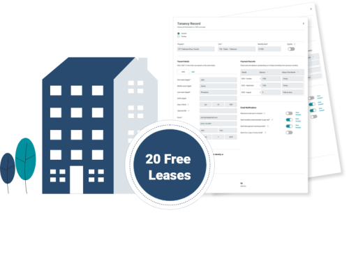 20 Free Leases on Building and FrontLobby Paper, Help prevent Rent Arrears